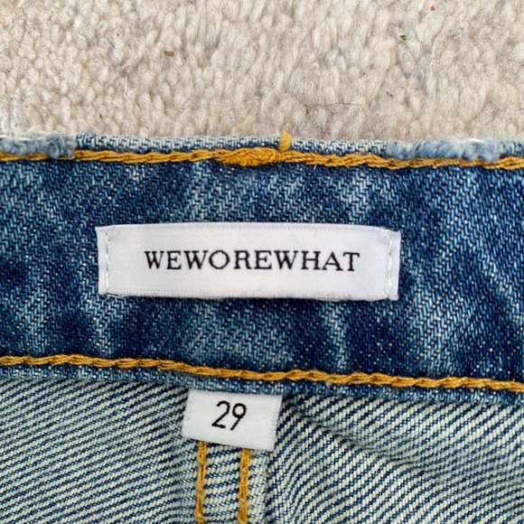 WeWoreWhat Size 29 Danielle High Rise Straight Jeans in Light Vintage - Picture 6 of 7